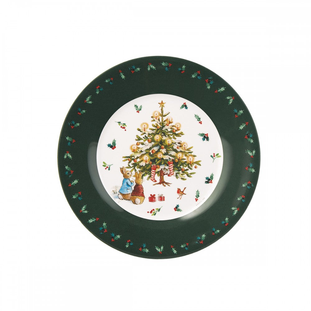 || Petit Jour Paris || Feestdagen Pieter Konijn bord - Kerstboom