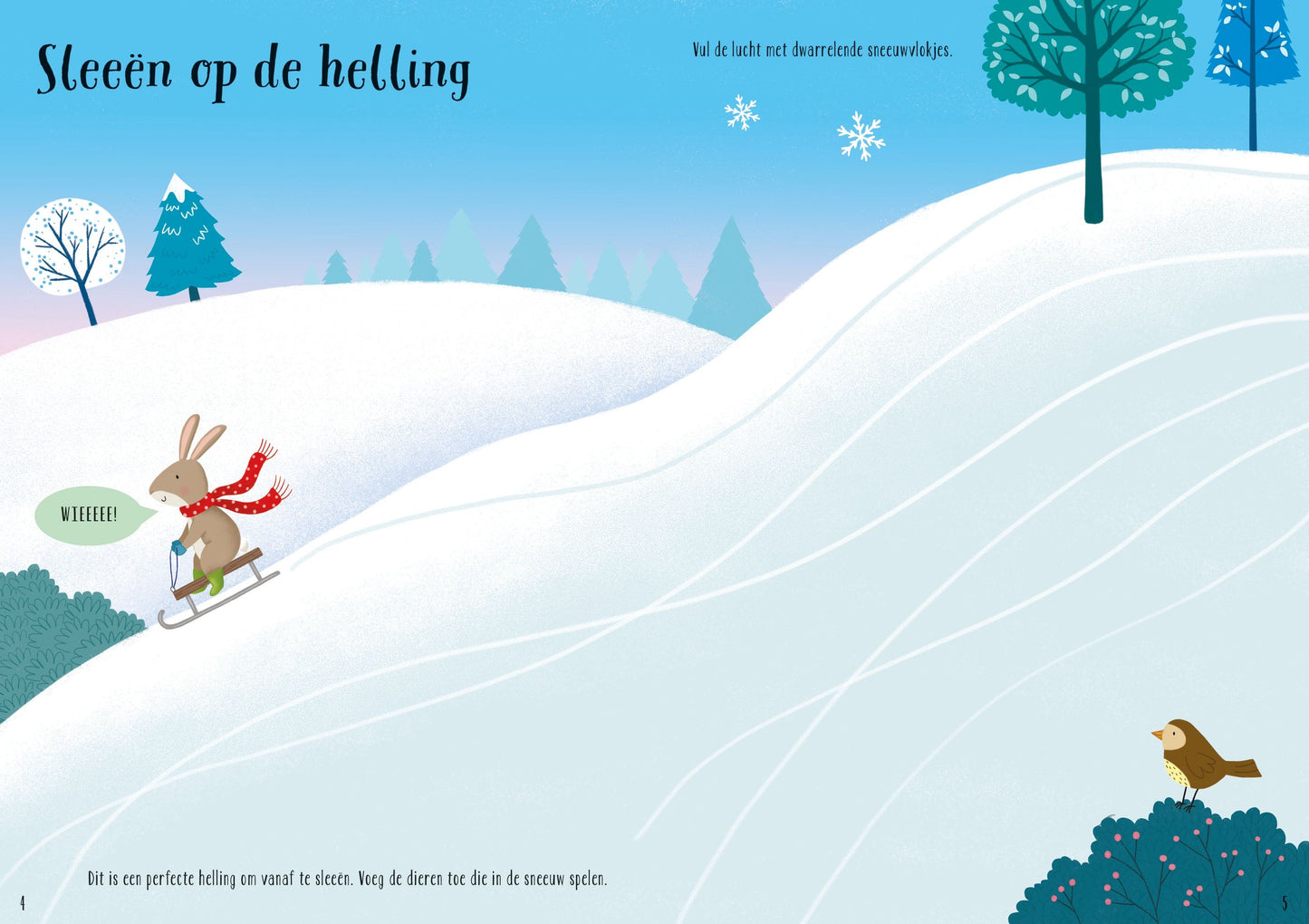 || Usborne || Glitter stickerboek - Winter