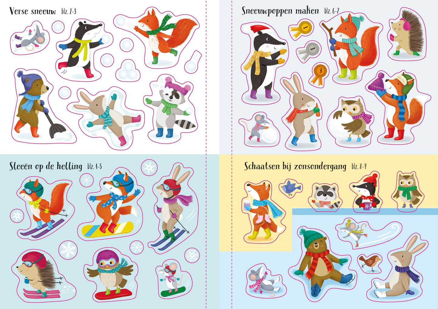 || Usborne || Glitter stickerboek - Winter