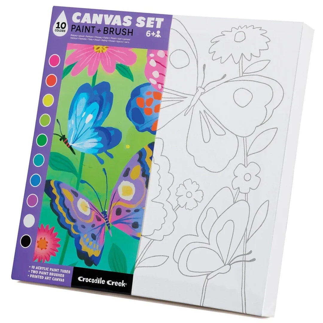 || Crocodile Creek || Canvas schilder set - Vlinders