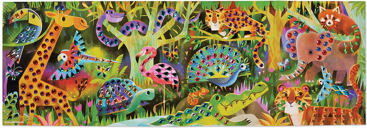 || Crocodile Creek || Glinster juwelen poster - Paradijs Jungle