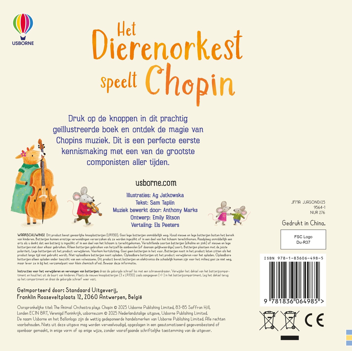 || Muziekboek || Het Dierenorkest speelt Chopin