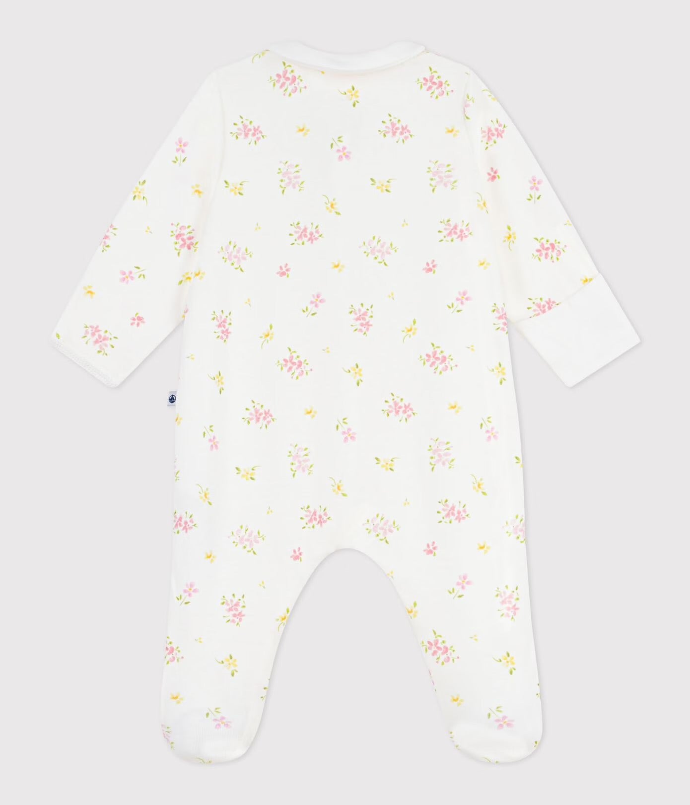 || Petit Bateau || Katoenen boxpak rits met voetjes - Bloemetjes