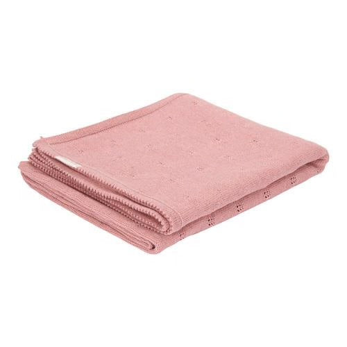 || Little Dutch || Wiegdeken gebreid - Pure Pink Blush