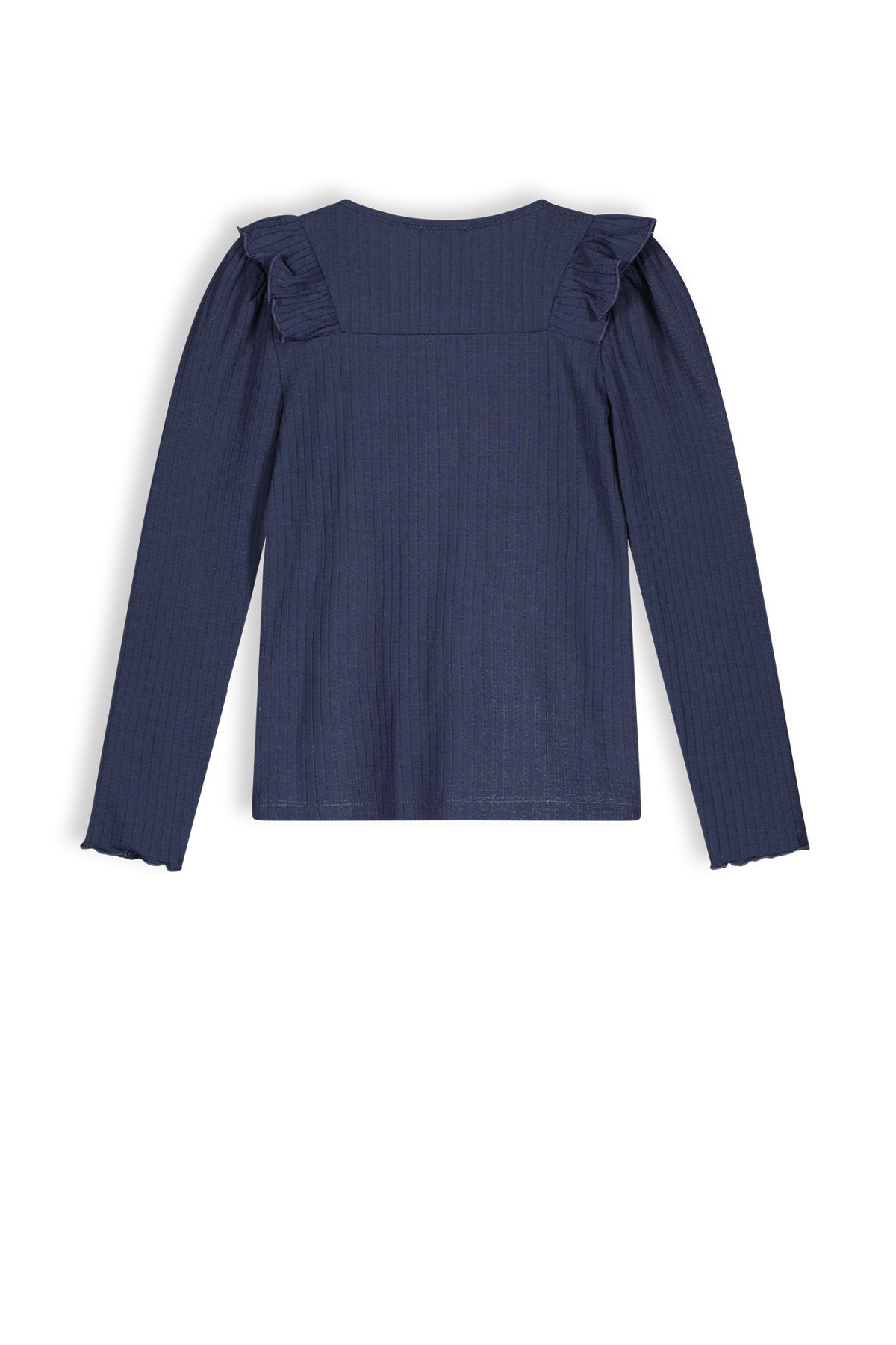 || NONO || Rib t-shirt met ruffles