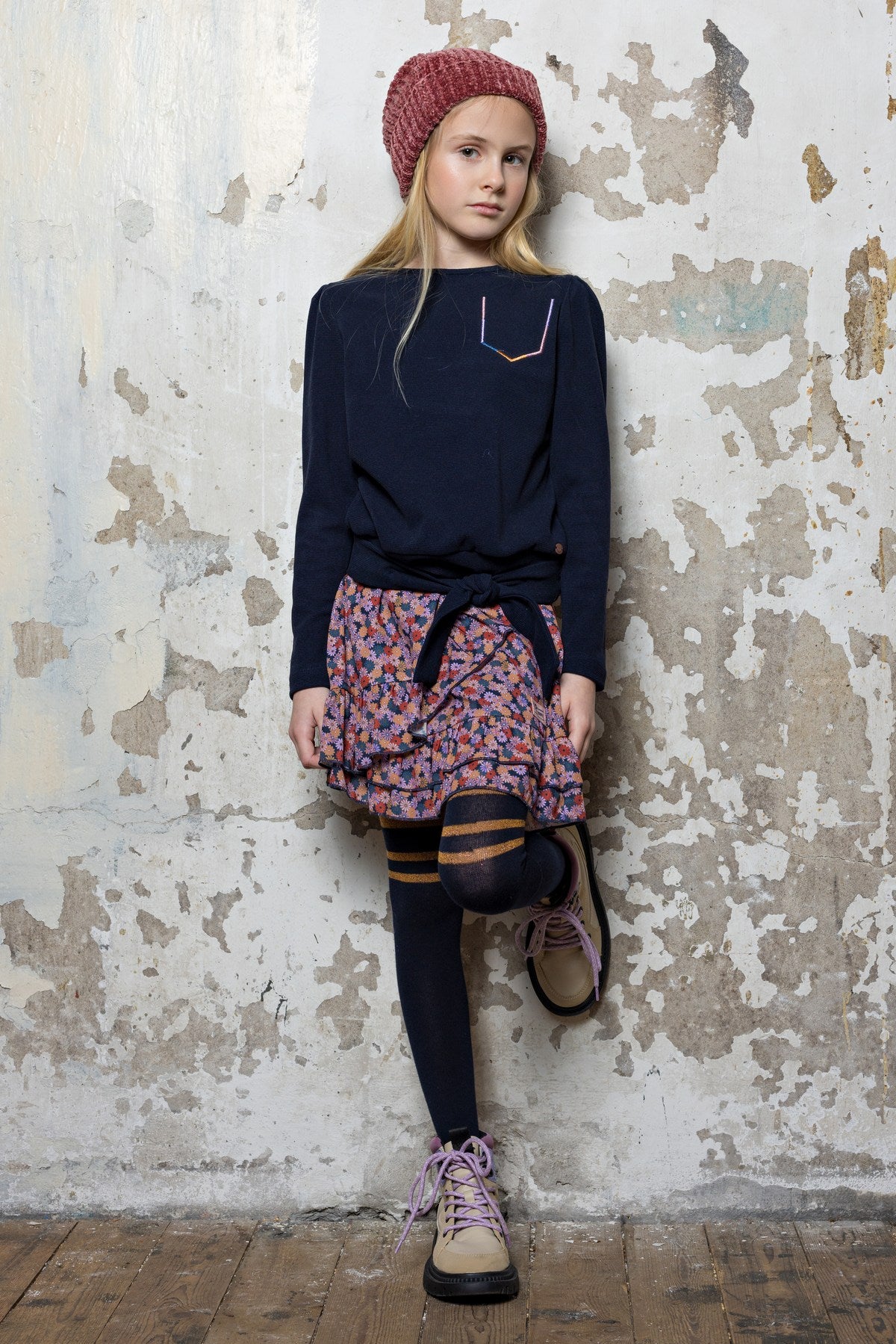 || NONO || Rok met bloemen print en ruches