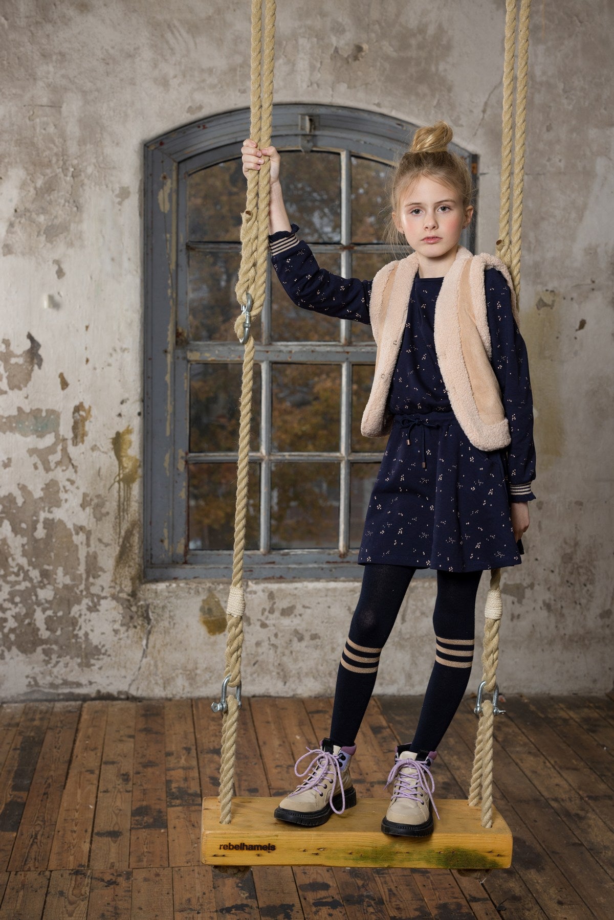 || NONO || Jersey jurk met stippen