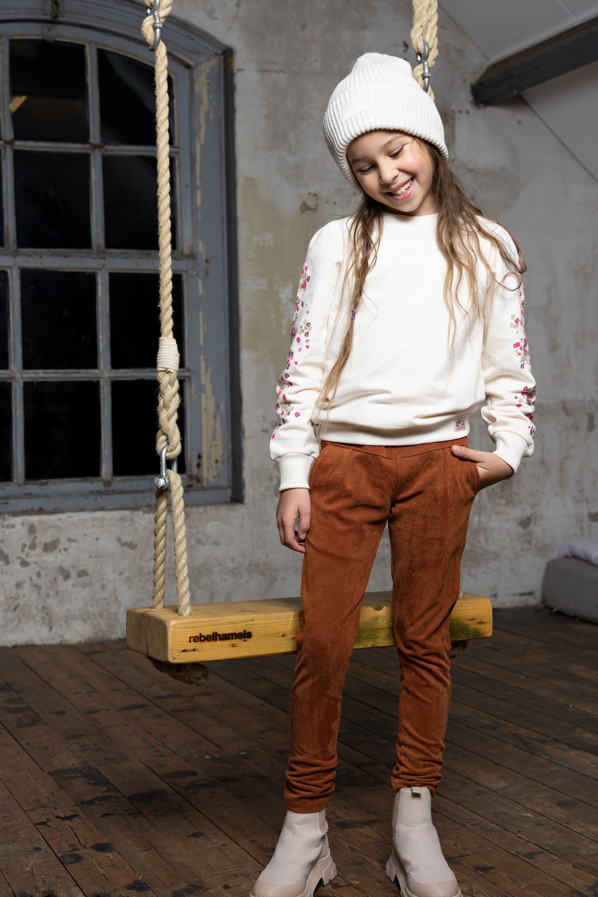 || NONO || Sweater met print op de mouwen