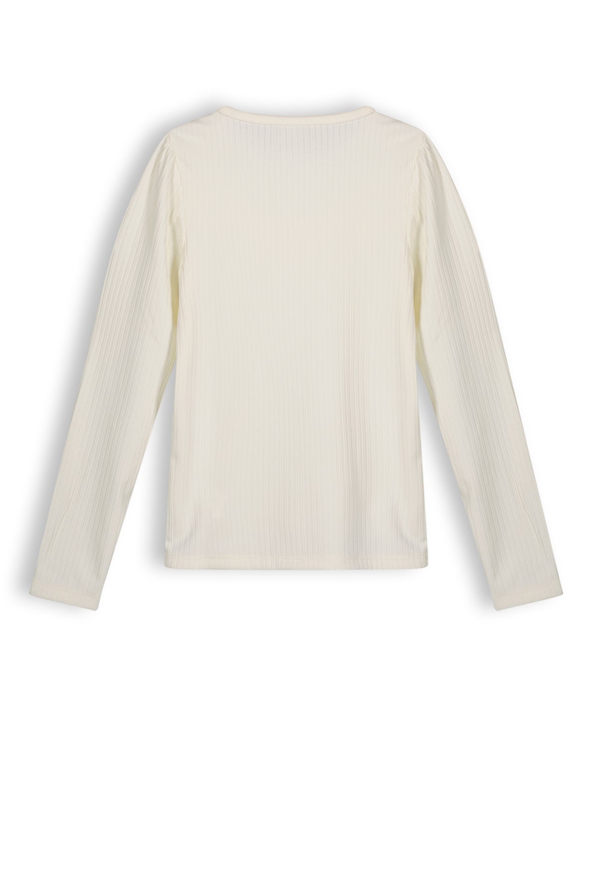|| NONO || Rib t-shirt met broderie ruffles