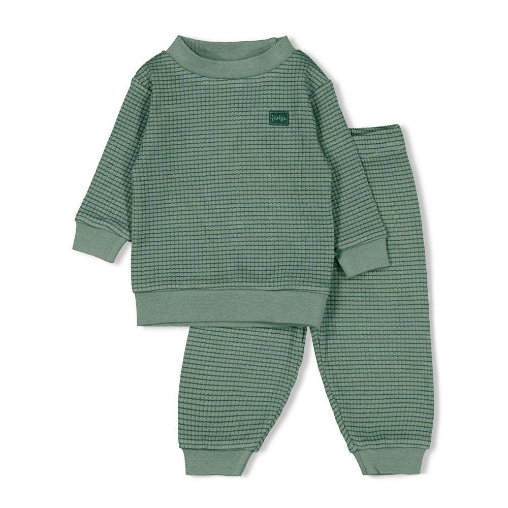 || Feetje || Pyjama Family Edition Kids - Zeegroen