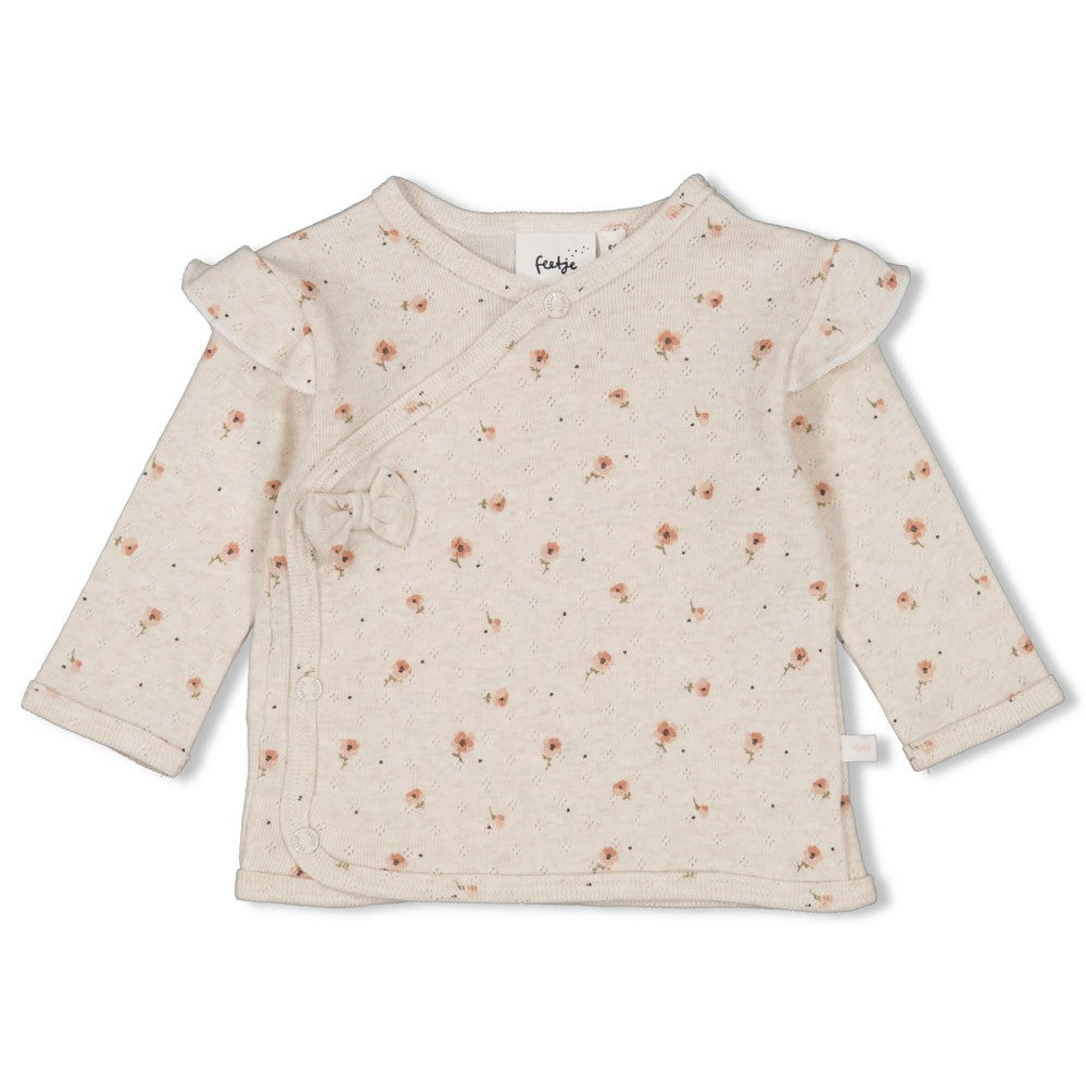|| Feetje || Overslag shirt met bloemen en strik - Sweet Poppy