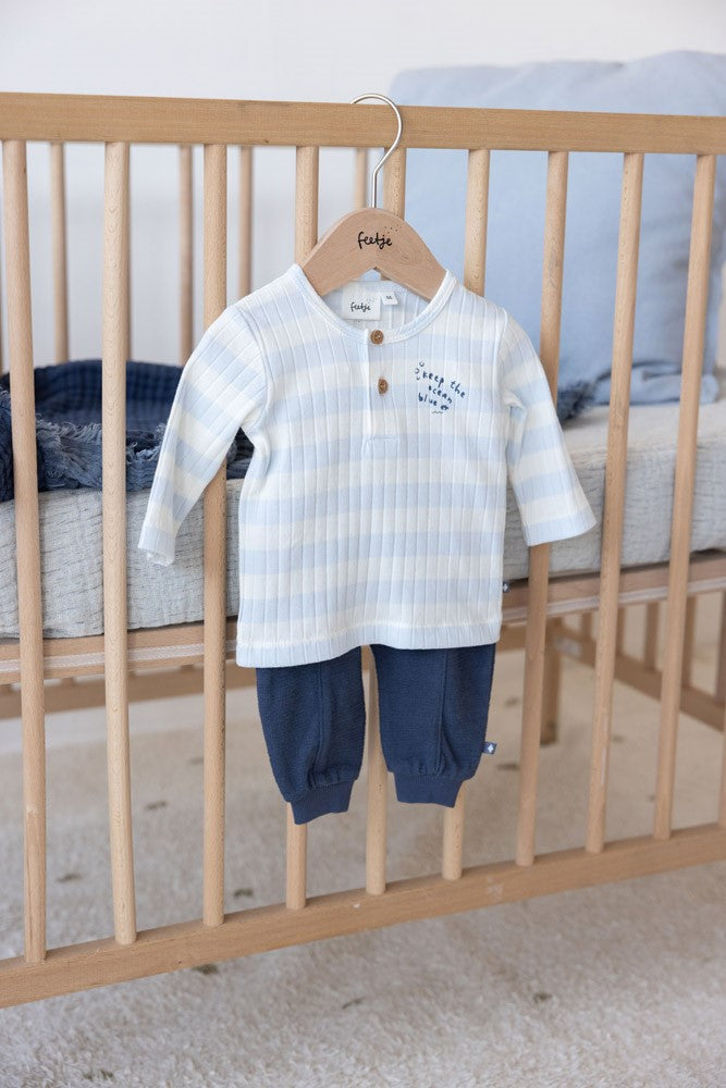 || Feetje || Baby broekje - Blue Ocean