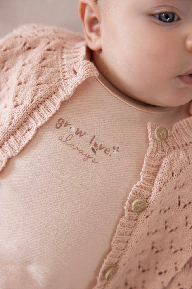 || Feetje || T-shirt met lange mouwen ‘grow love always’ - Little Rosebud