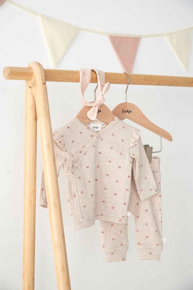 || Feetje || Overslag shirt met bloemen en strik - Morning Sun