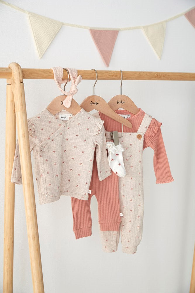 || Feetje || Overslag shirt met bloemen en strik - Morning Sun