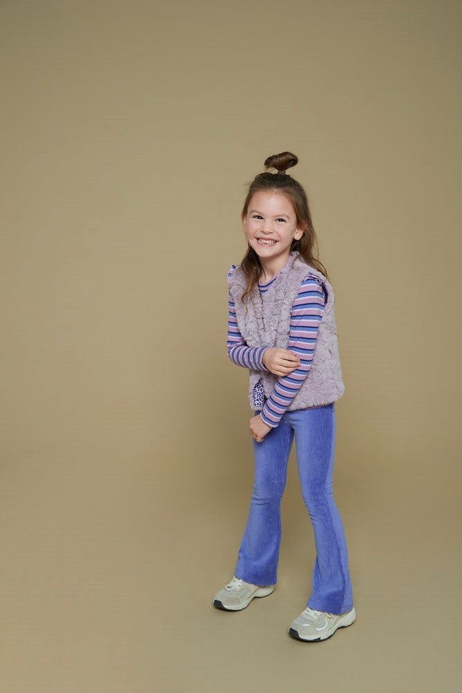 || Jubel || Flared broek rib fluweel lavendel - Wild Soul