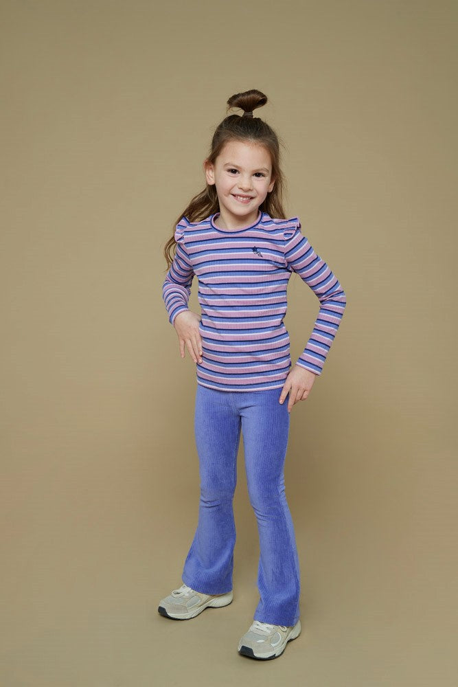 || Jubel || Flared broek rib fluweel lavendel - Wild Soul