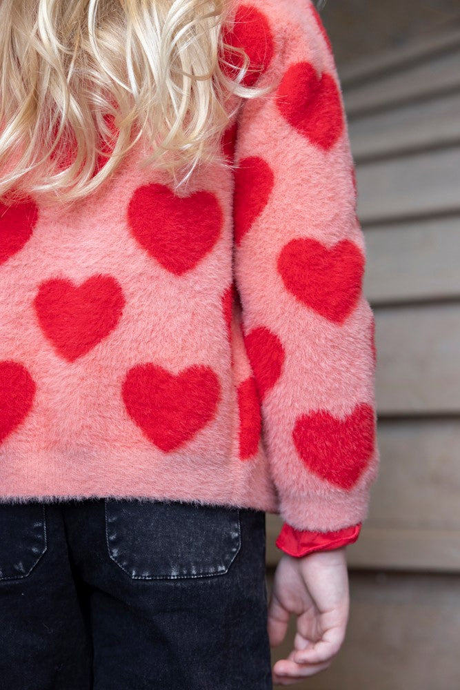 || Jubel || Furry vest met harten - Queen of Hearts