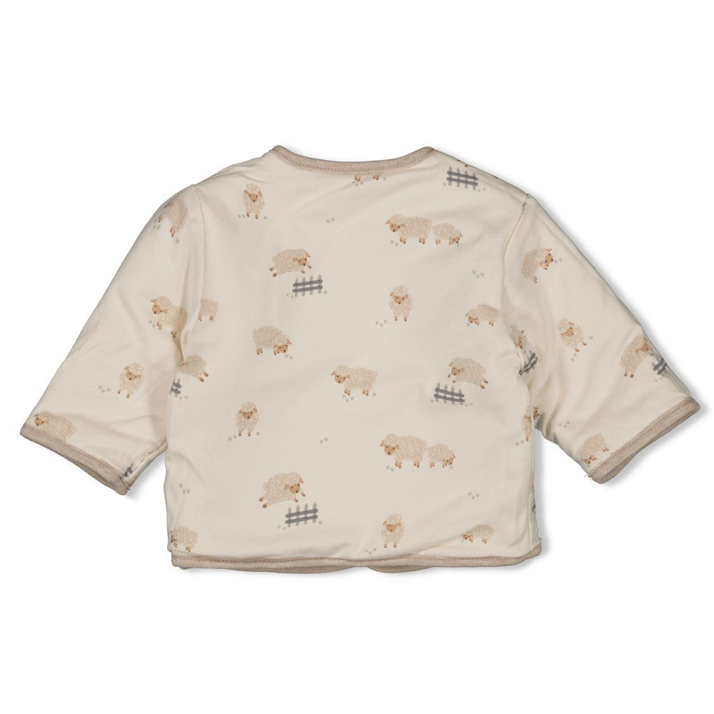 || Feetje || Omkeerbaar jasje met schaapjes print - Sleepy Sheepy