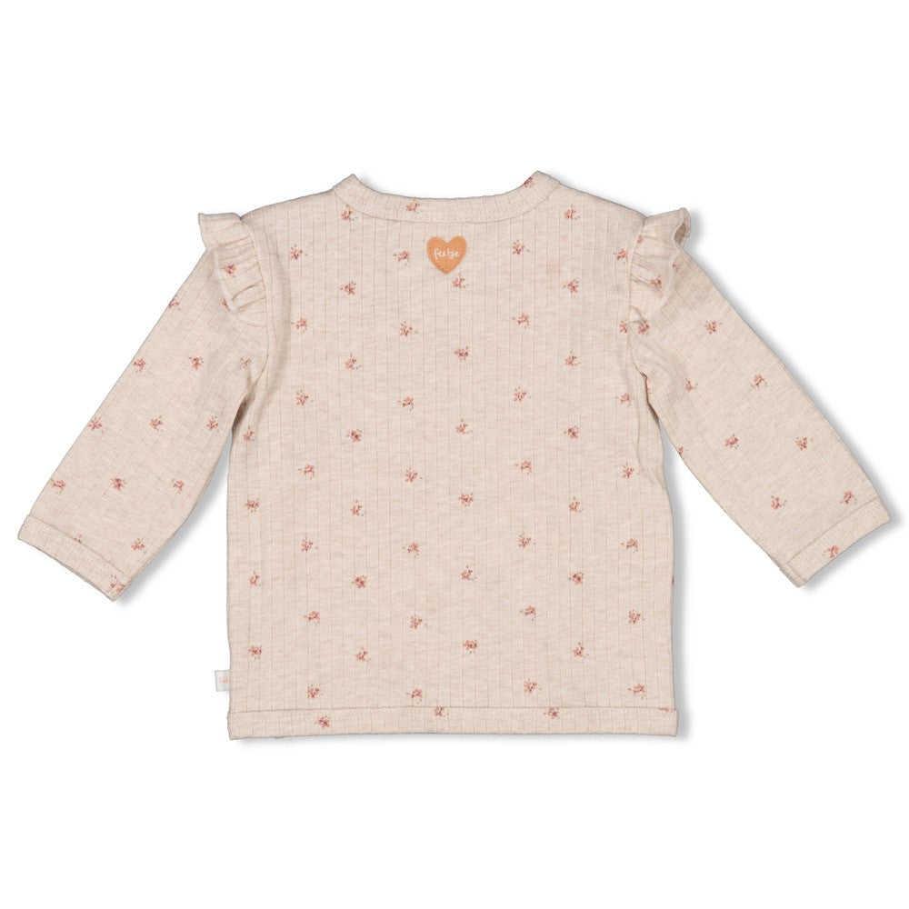 || Feetje || Overslag shirt met bloemen en strik - Morning Sun