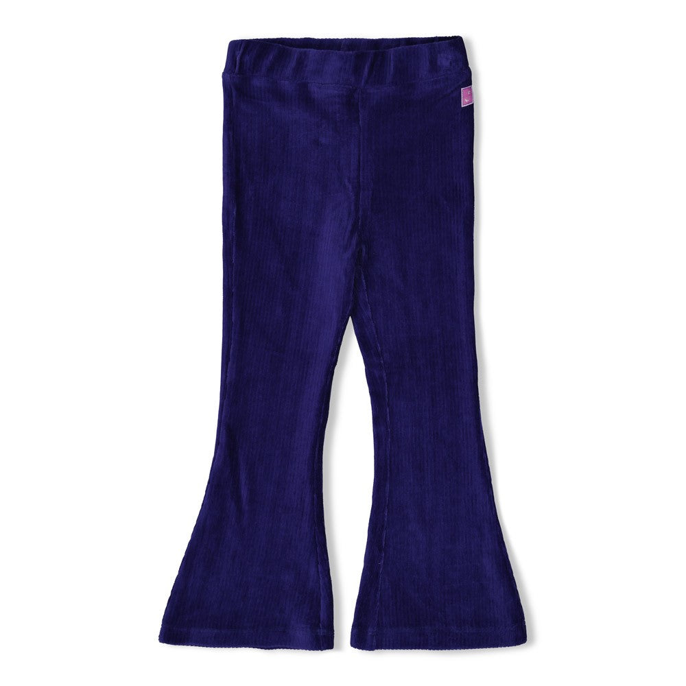 || Jubel || Flared broek rib fluweel indigo - Wild Soul