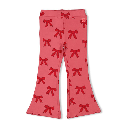 || Jubel || Flared broek met strikken print - Queen of Hearts