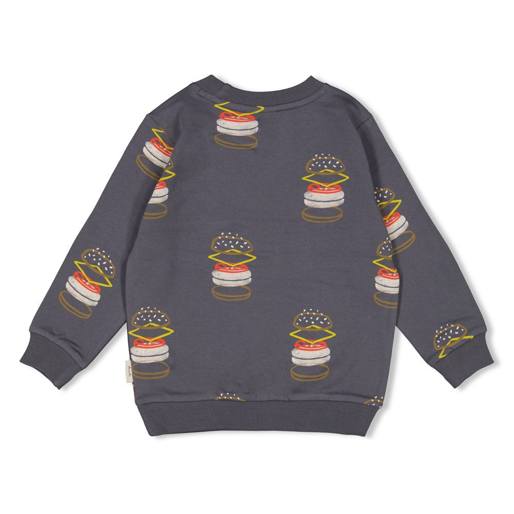 || Sturdy || Sweater met hamburger print - Couch Club