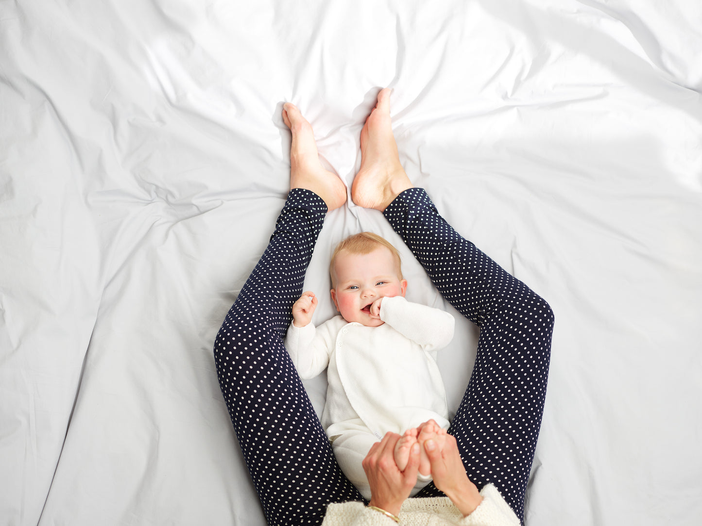 || Noppies || Gebreide newborn broek - Wit