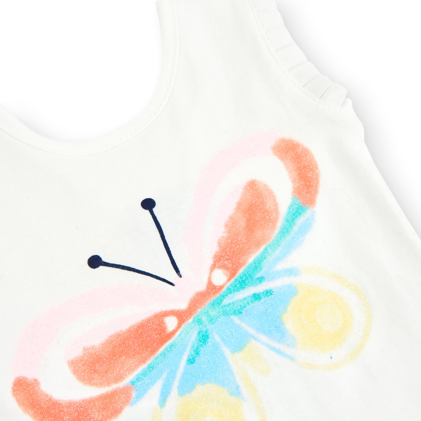 || Boboli || Plissé shirt met vlinder
