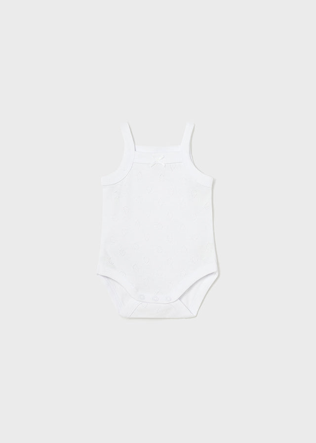 || Mayoral || Basis romper pointelle wit - Newborn