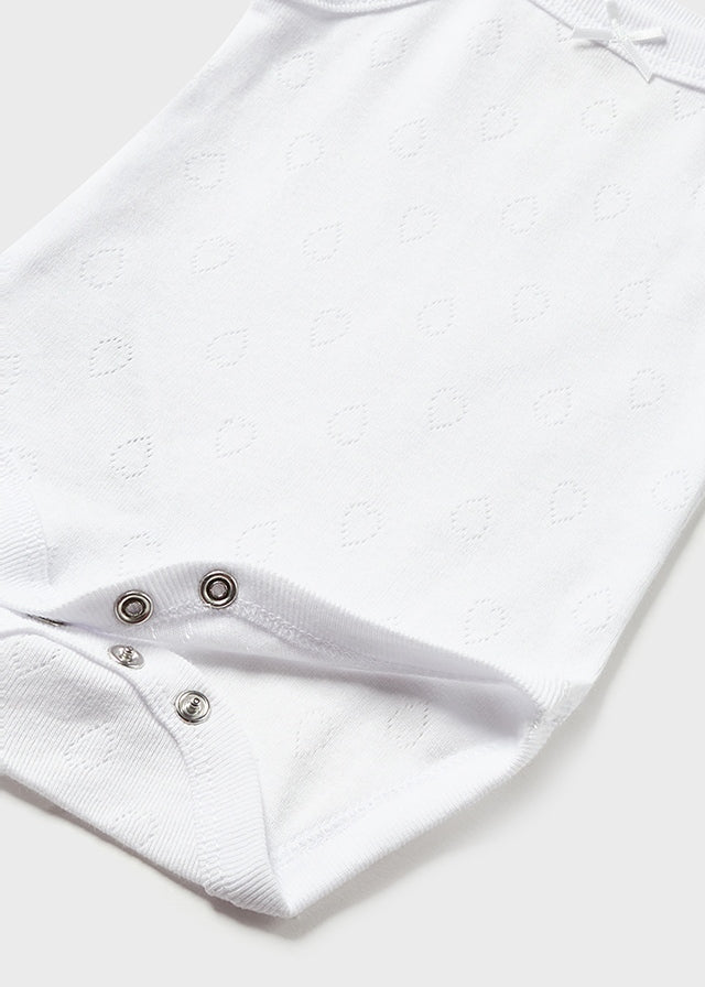 || Mayoral || Basis romper pointelle wit - Newborn