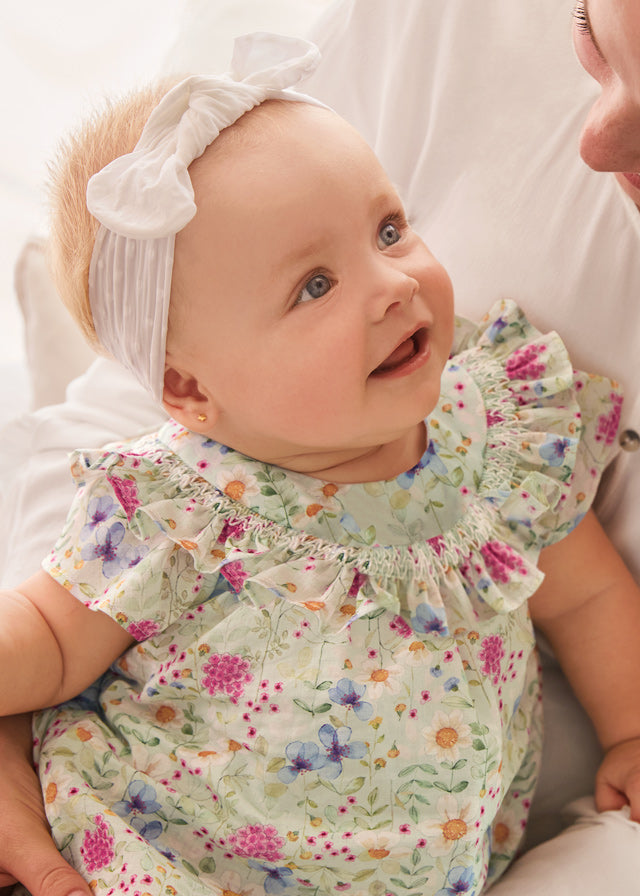 || Mayoral || Gebloemde jurk met bloomer - Newborn