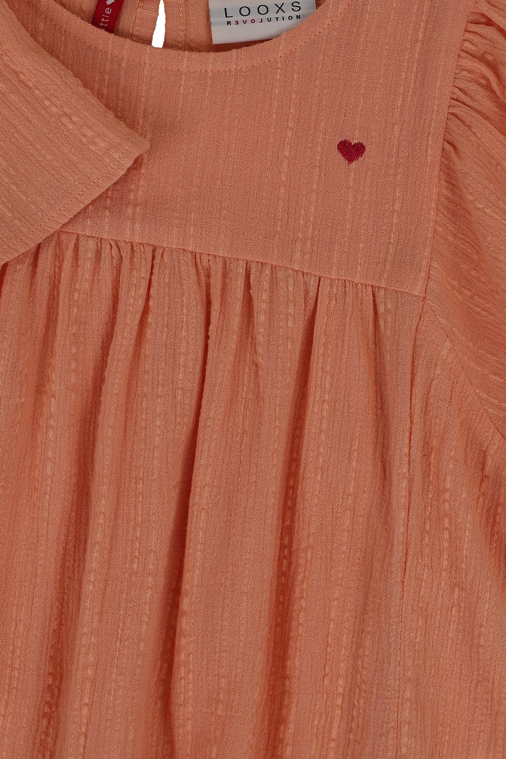 || LOOXS || Blouse Little crinckle top - Orange Peach