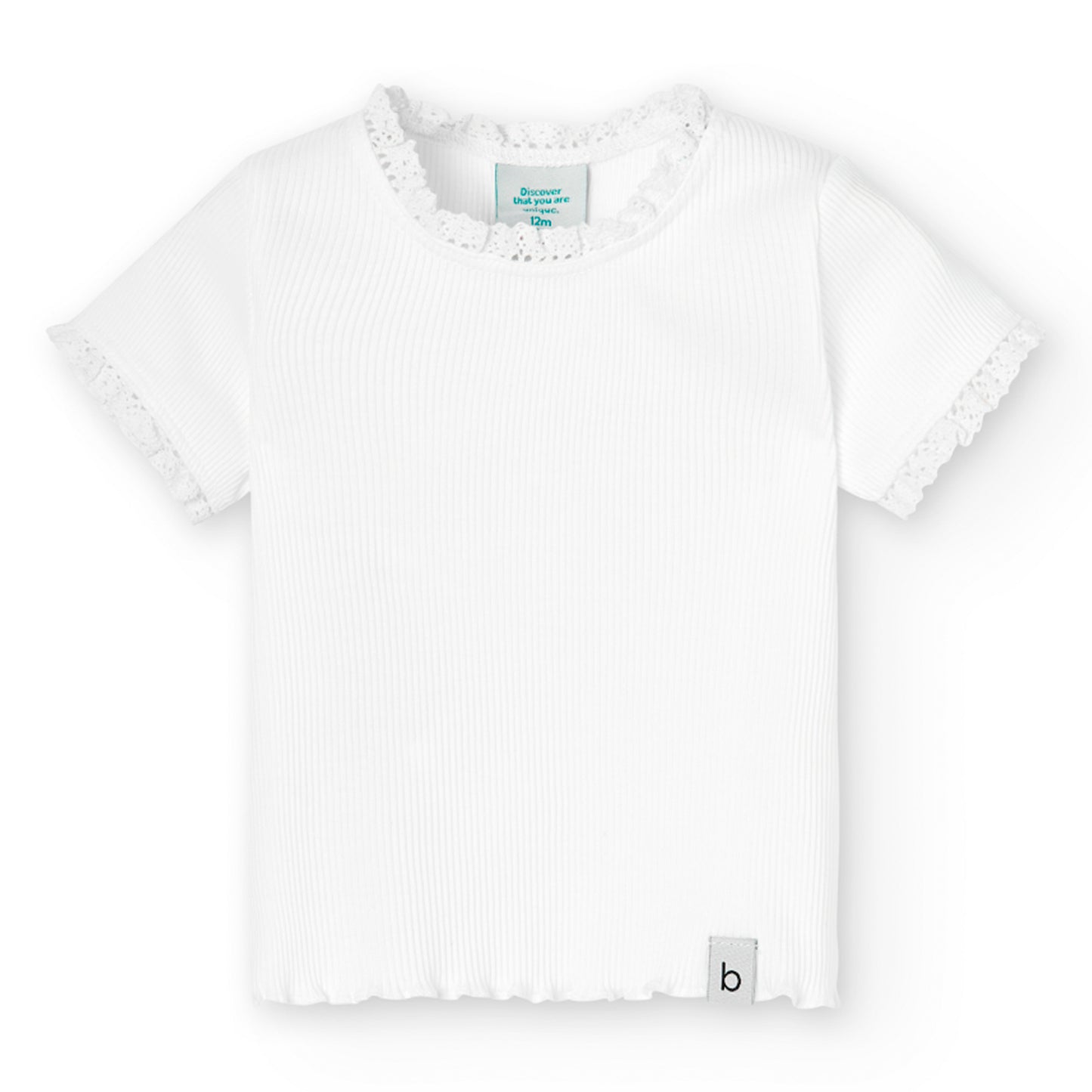 || Boboli || Basis T-shirt rib - wit