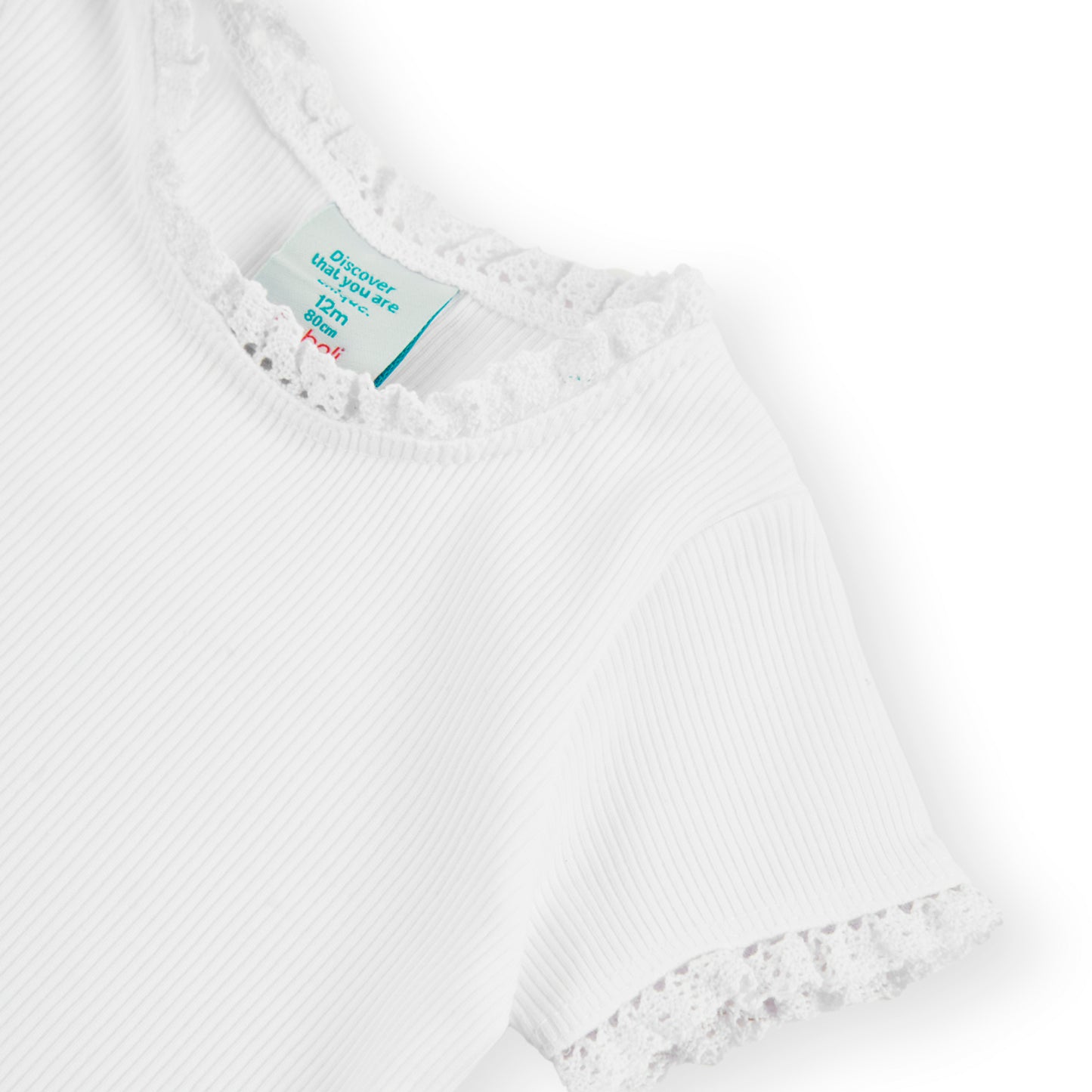 || Boboli || Basis T-shirt rib - wit