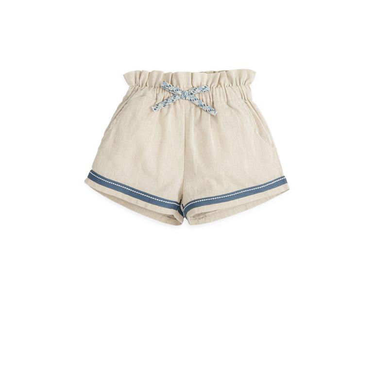 || Tutto Piccolo || linnen korte broek met strikje