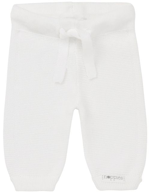 || Noppies || Gebreide newborn broek - Wit