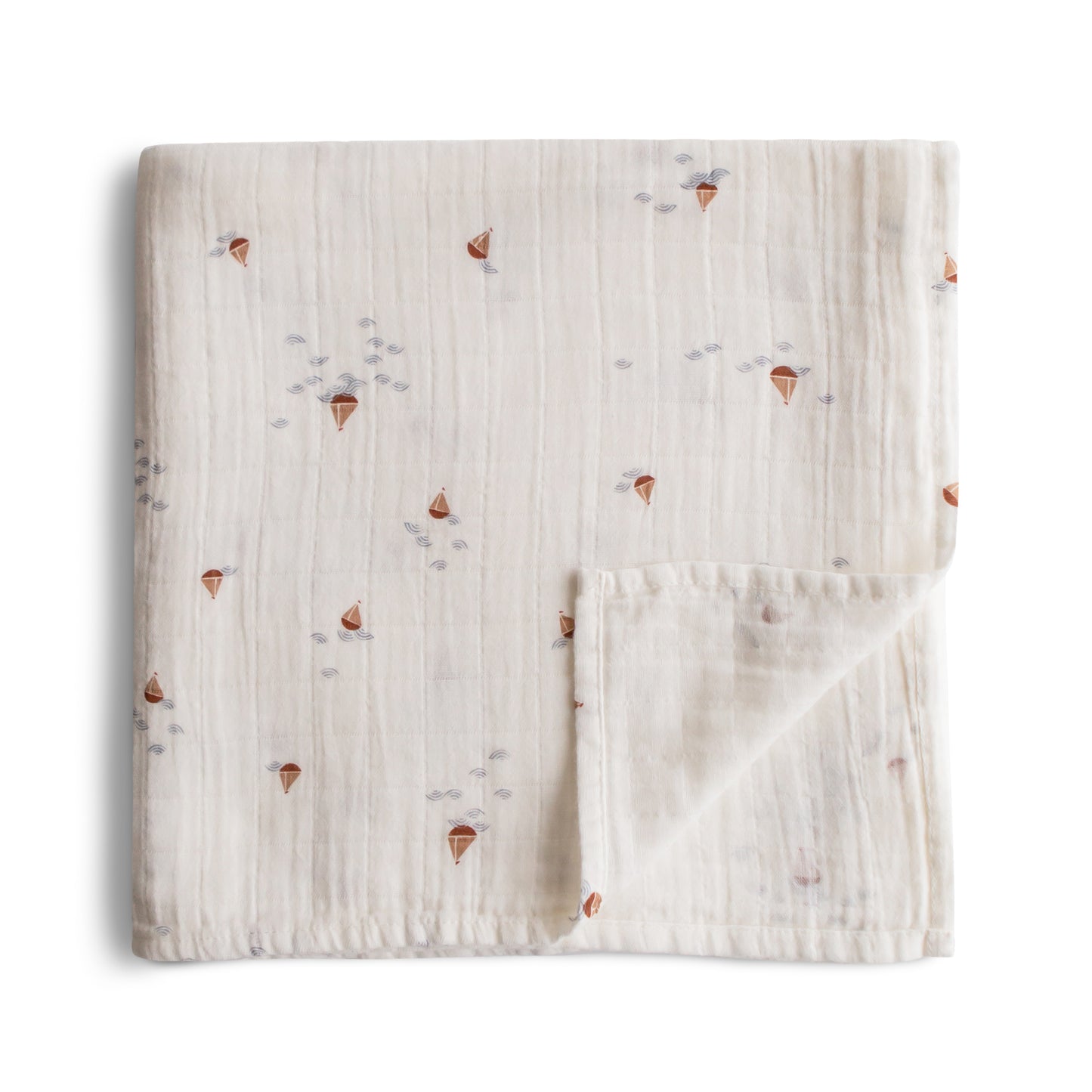 Mushie Hydrofiele Doek XL - Swaddle Boats