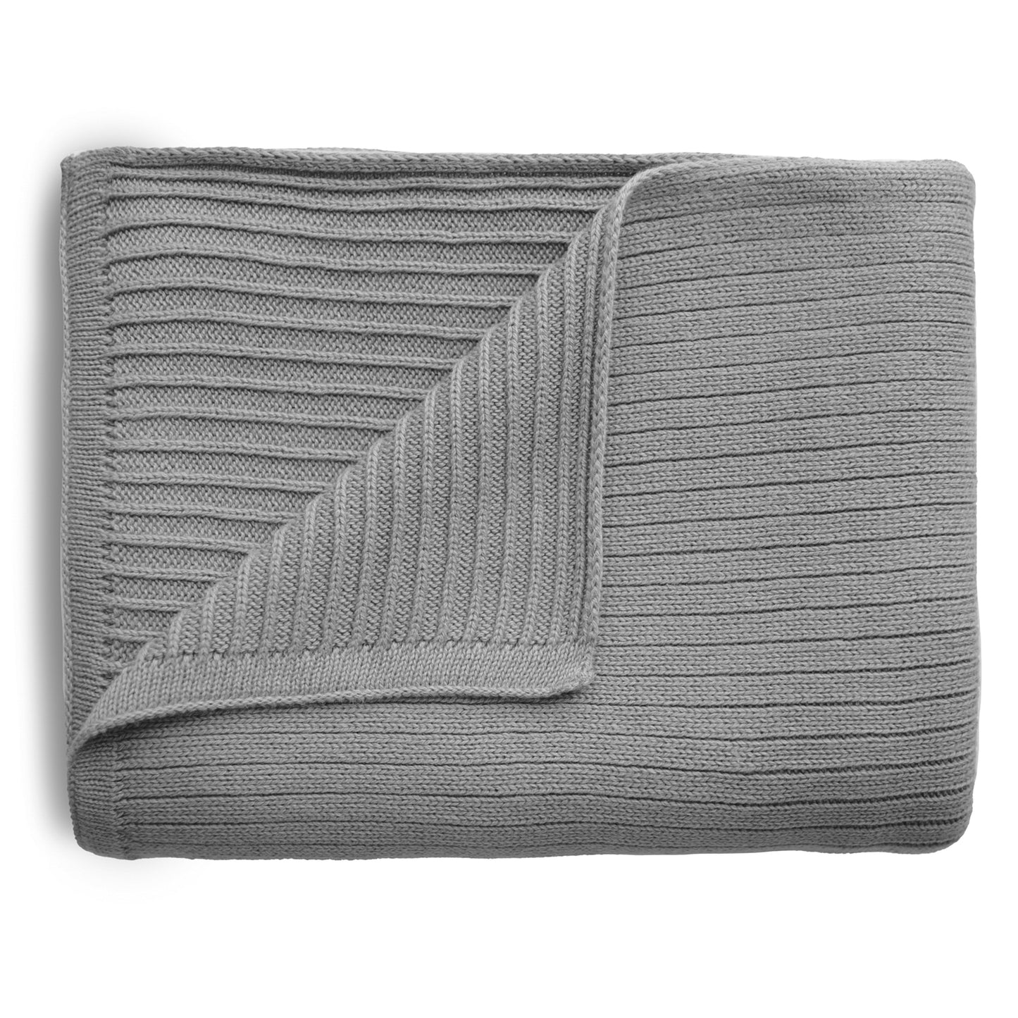 Mushie Deken Rib - Grey Melée