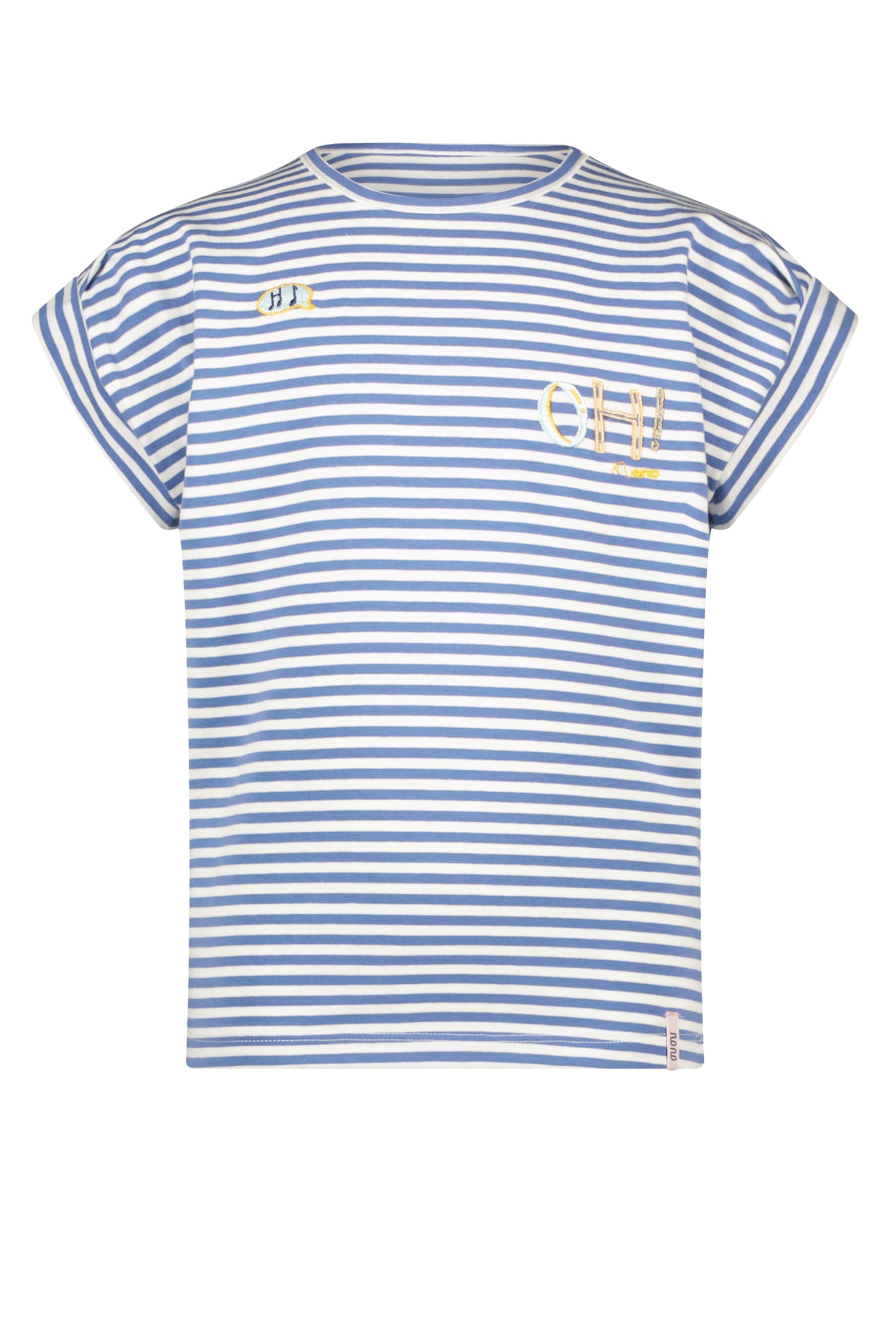 || NONO || Gestreept t-shirt met borduursel