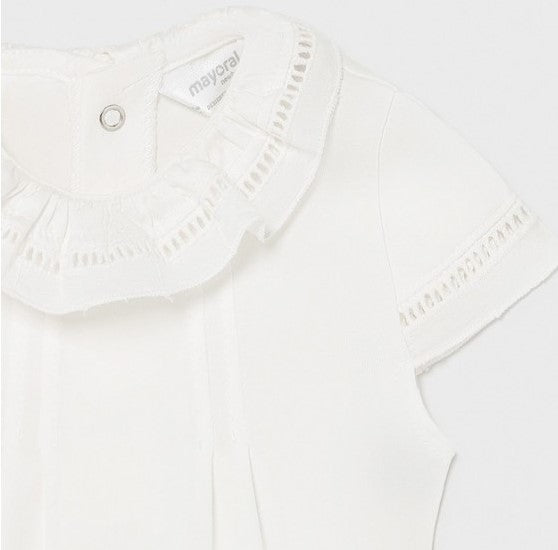 Mayoral romper broderie - ecru