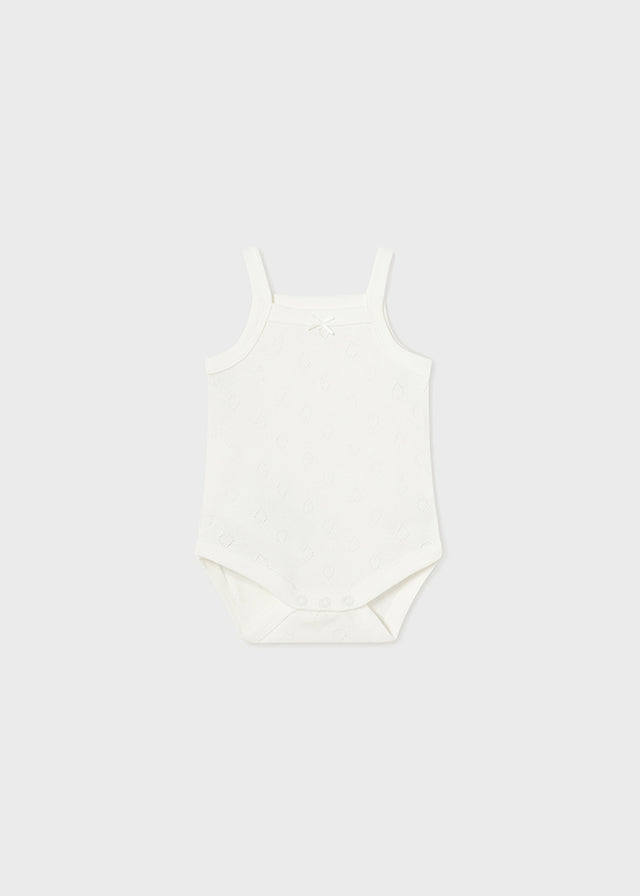 || Mayoral || Basis romper pointelle crème - Newborn