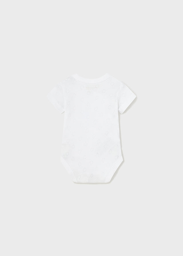 || Mayoral || Basis overslag romper pointelle wit - Newborn
