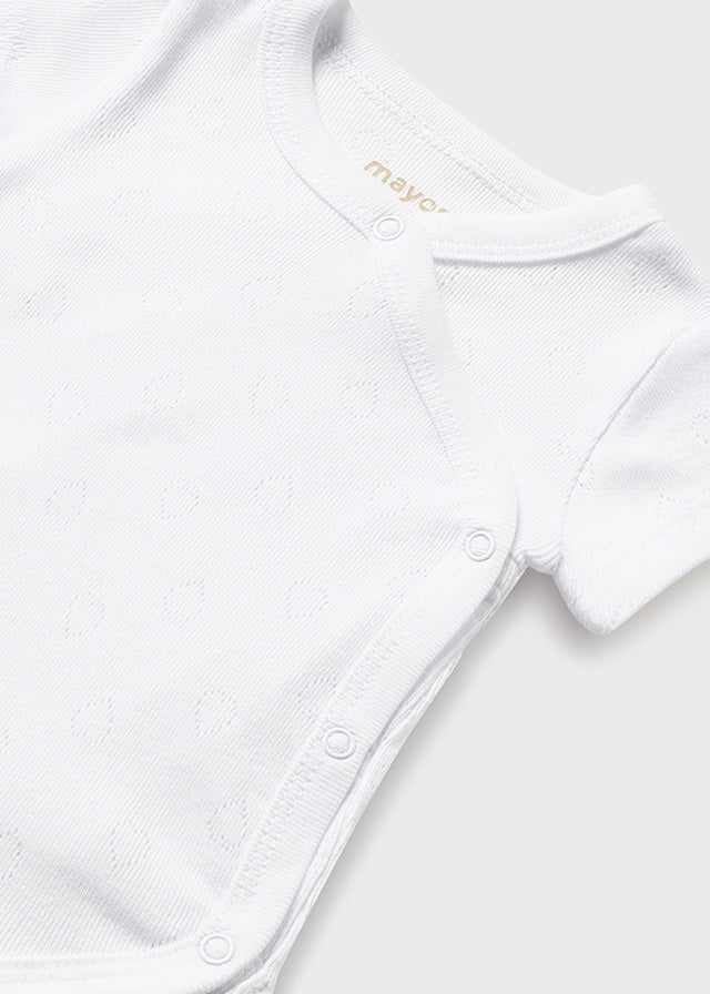 || Mayoral || Basis overslag romper pointelle wit - Newborn
