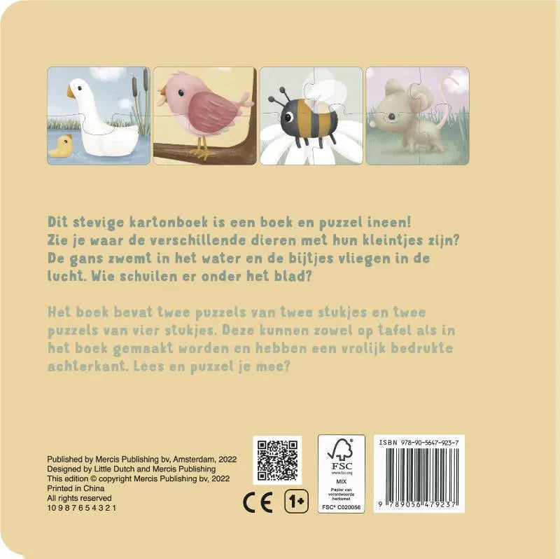 || Little Dutch || Puzzelboek - Mijn dieren