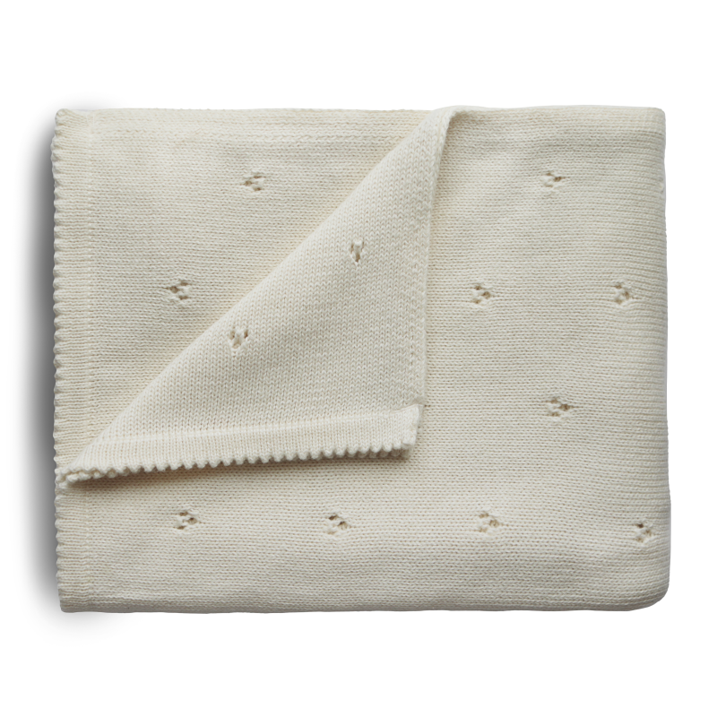 Mushie Deken Dots - Off White Melange