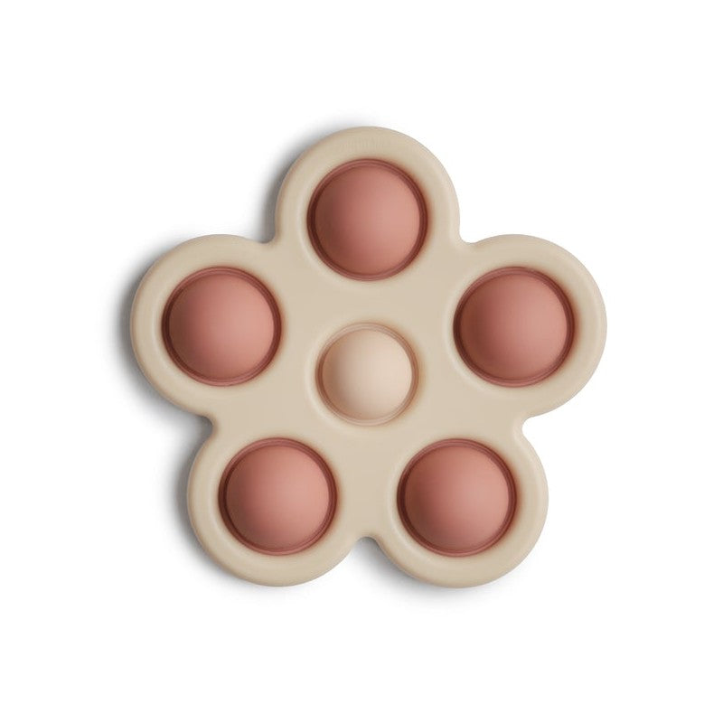 Mushie Pop It - Flower Rose Blush
