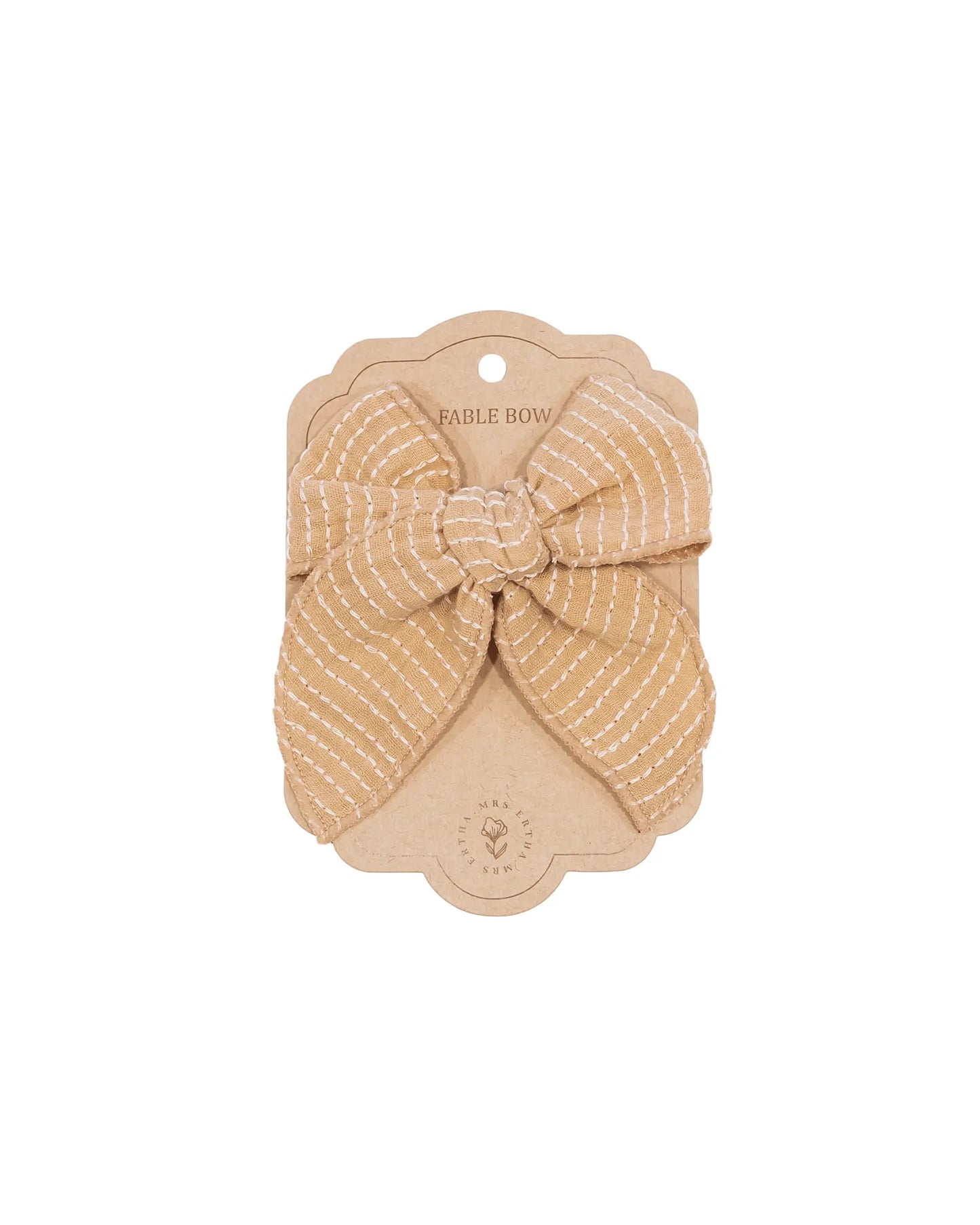Mrs.Ertha haarclip met strik Stripe