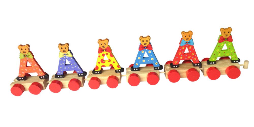 Charl's Toys || Houten Treinletter - A