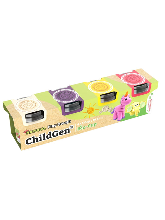 || ChildGen || 4 stuks klei eco-cup - Unicorn